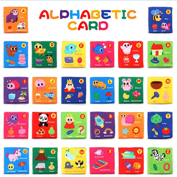 26 Piece Baby Cloth Flash Cards