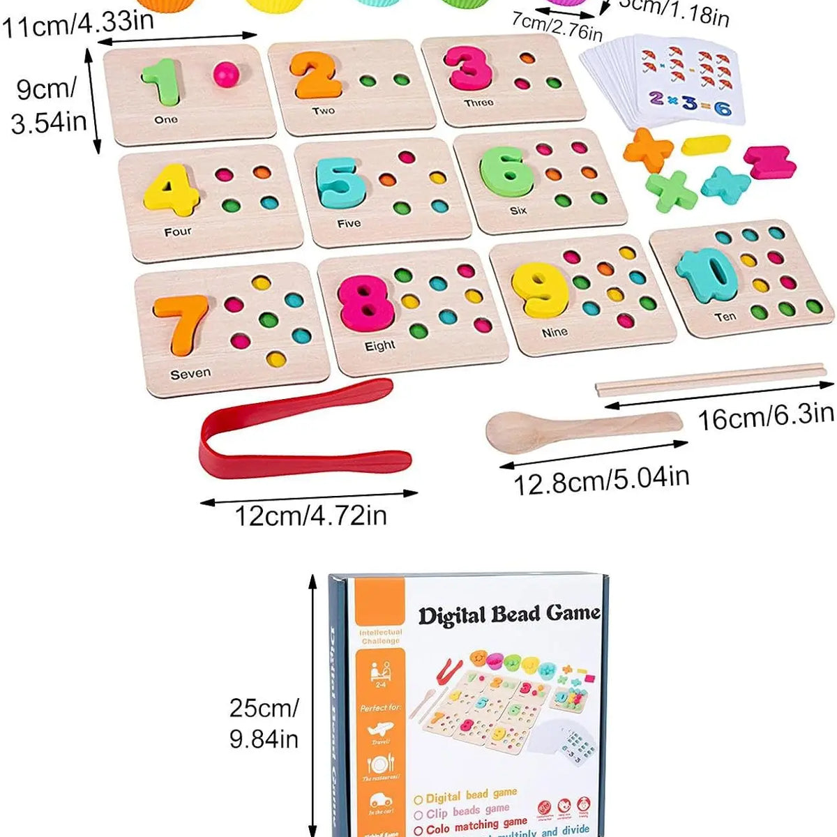 Number Cognitive Bead Game Montessori Kit