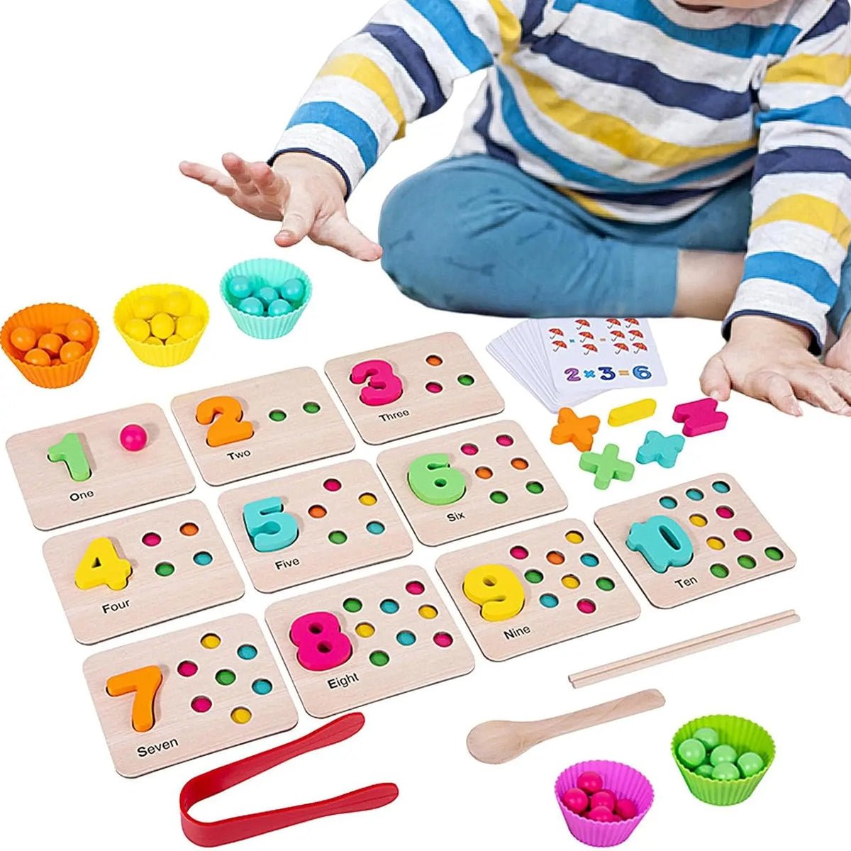 Number Cognitive Bead Game Montessori Kit